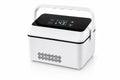 VialHaus Cold portable vial cooler, closed, display lit