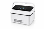VialHaus Cold portable vial cooler, closed, display lit